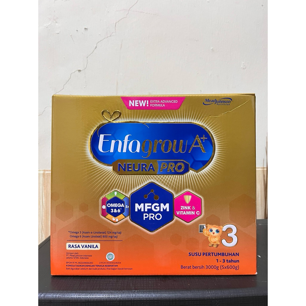 

CUCI GUDANG!!! Enfagrow A+ 3 Susu Formula Rasa Vanila 3000gr