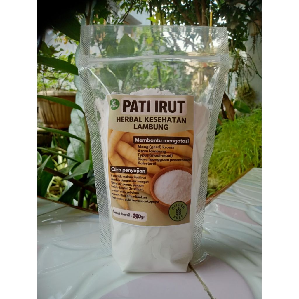 

TEPUNG GARUT PATI IRUT MURNI GLUUTEN FREE OBAT MAAG ASAM LAMBUNG 250G / TEPUNG PATI GARUT