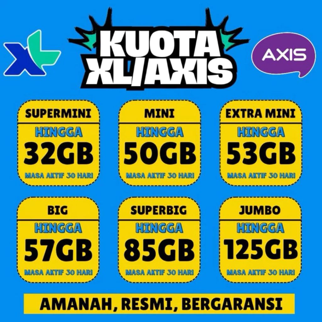 Kuota XL Murah 30 Hari