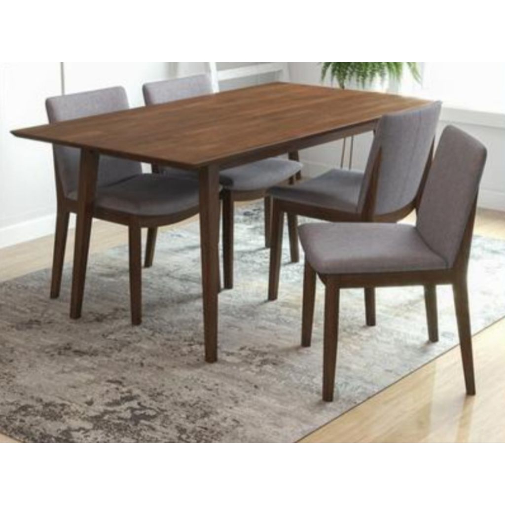 RAY Set Meja Cafe Minimalis Kayu Jati - Meja Makan new scandinavian unik