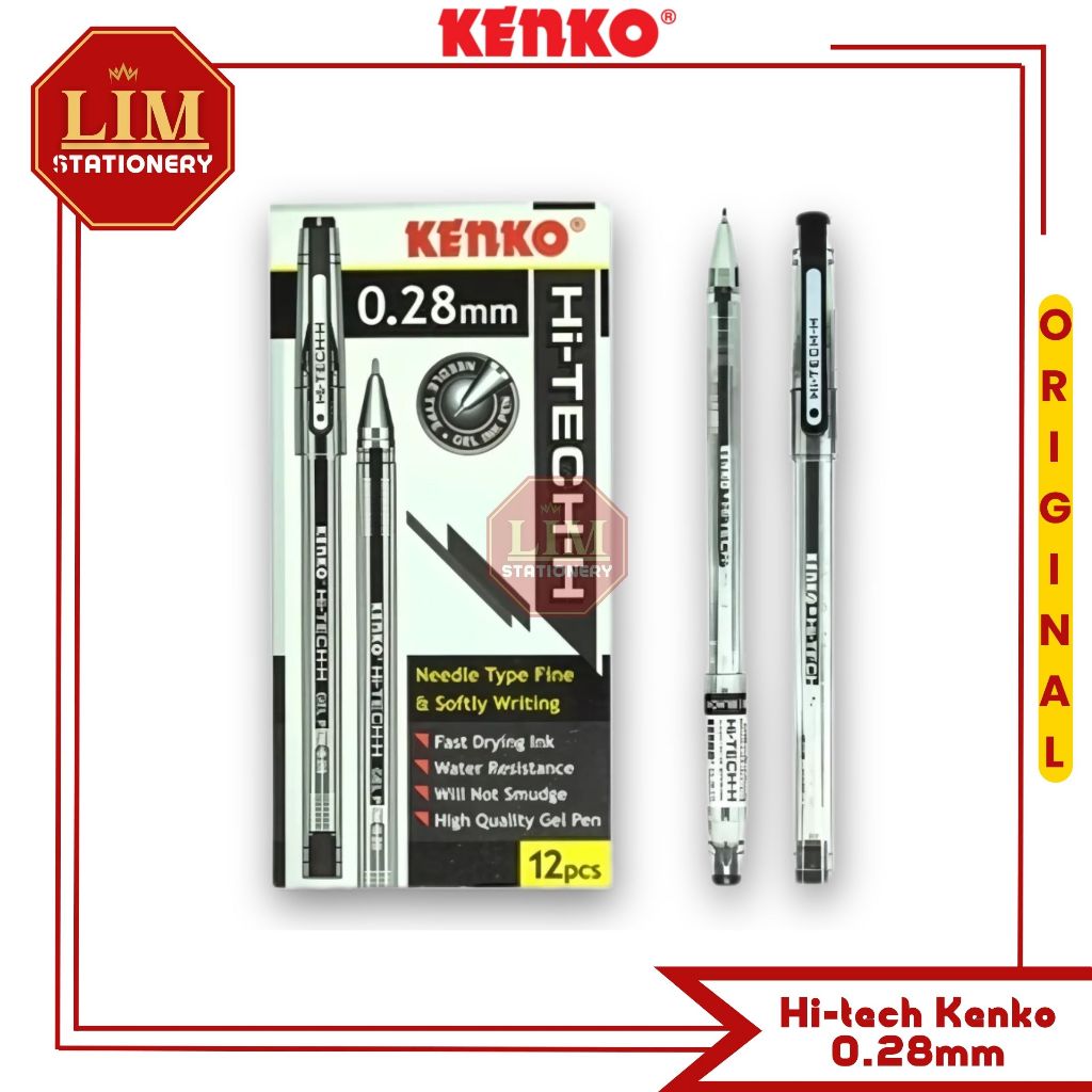 

Pen Pulpen Hitec Kenko 0.28mm 1pack/12pcs