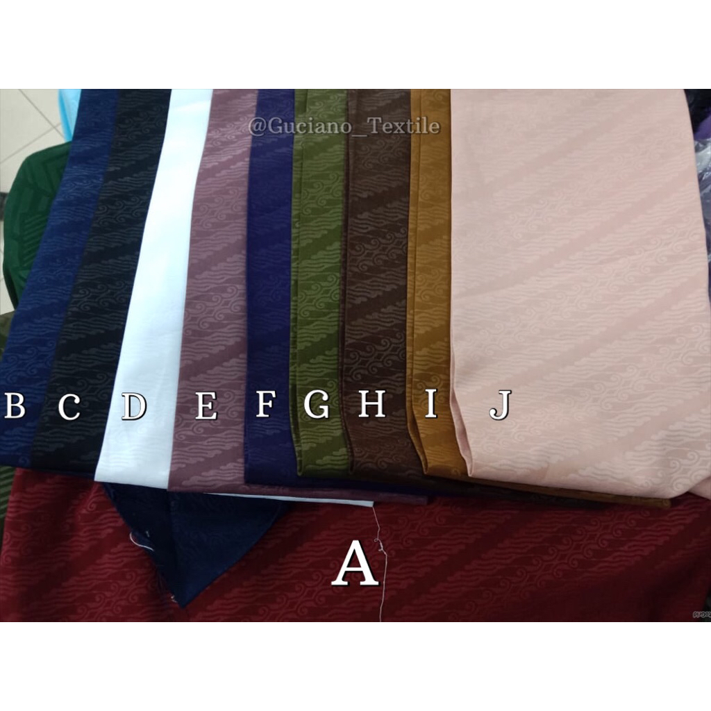 WOLFIS EMBOSS PREMIUM/BAHAN GAMIS/ABAYA/KEMEJA