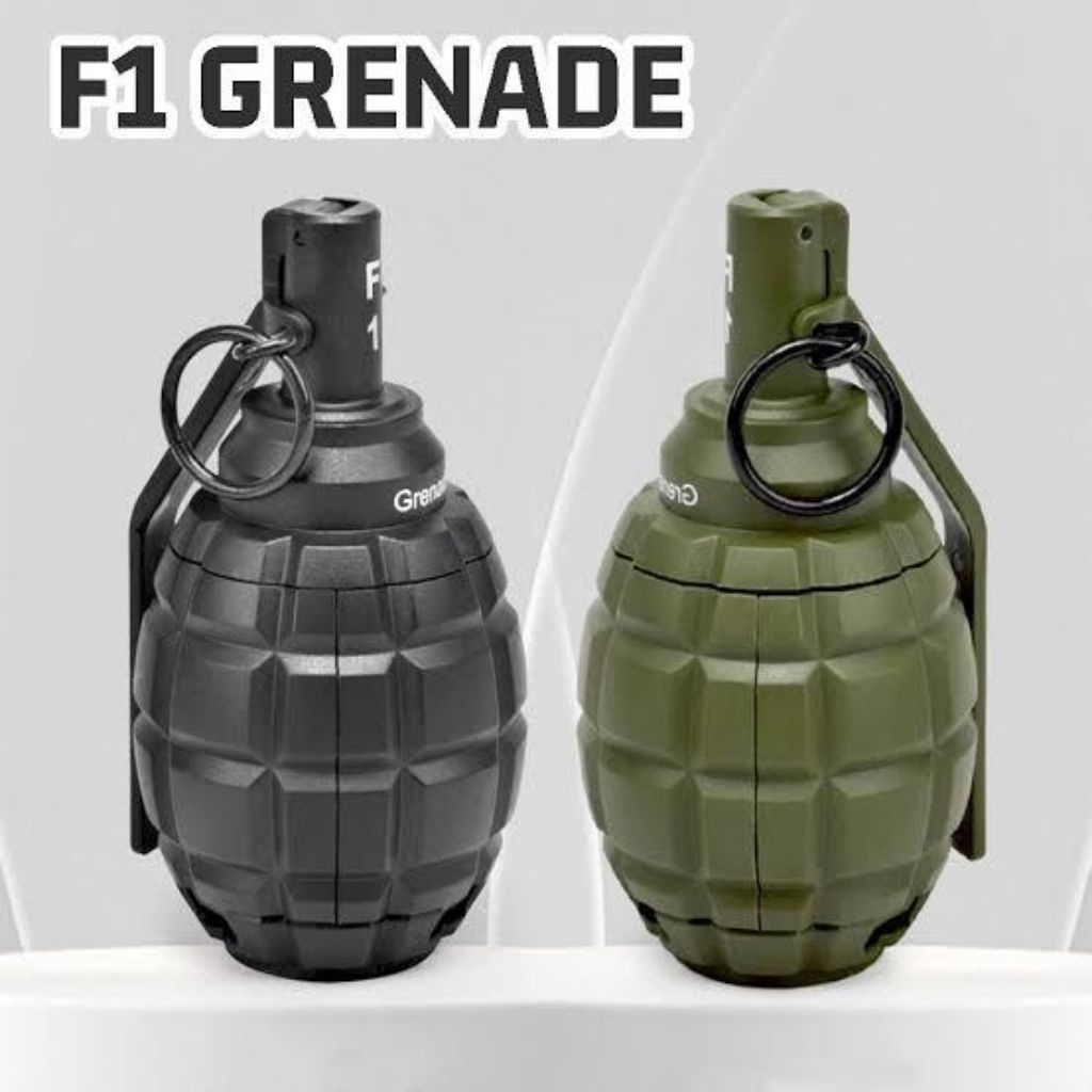 Granat Mainan Model F1 Hand Grenade Spring (Bisa Dimainkan Berulang)