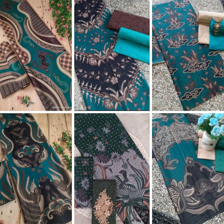 KODE V75F KAIN BATIK KATUN WARNA HIJAU  KAIN BATIK JARIK  KAIN BATIK ROK KEBAYA KAIN BATIK METERAN U