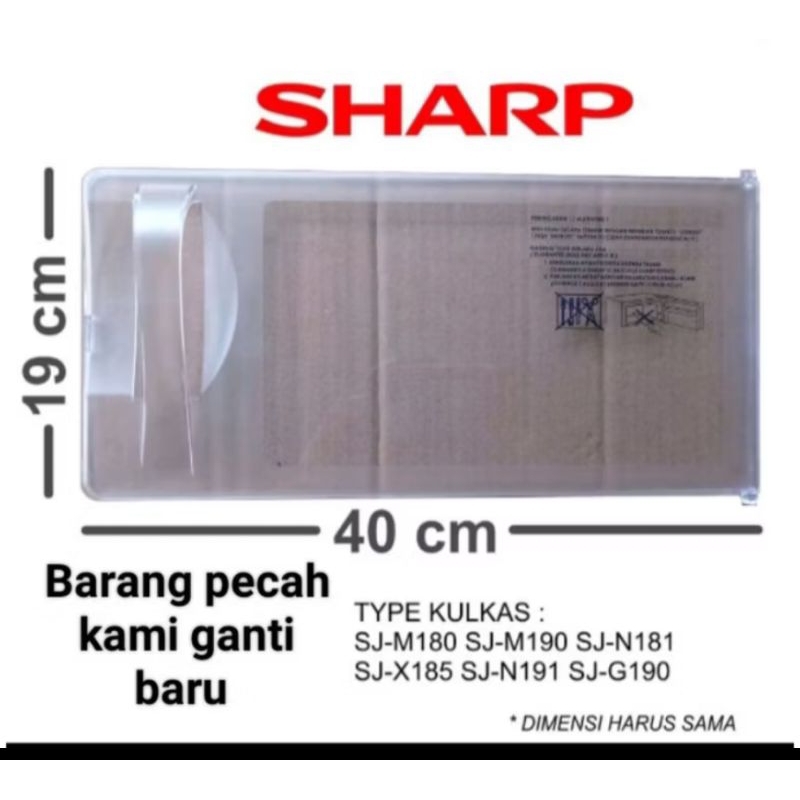 Tutup Freezer Pintu Freezer Kulkas Sharp 1 Pintu SJ-18 seris