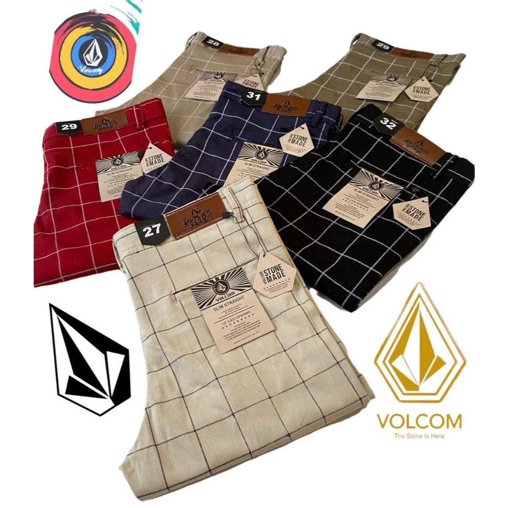 Booming Tartan Pants Celana Tartan Cowok Celana Chino Tartan Pria Celana Kotak Kotak Tartan Pria