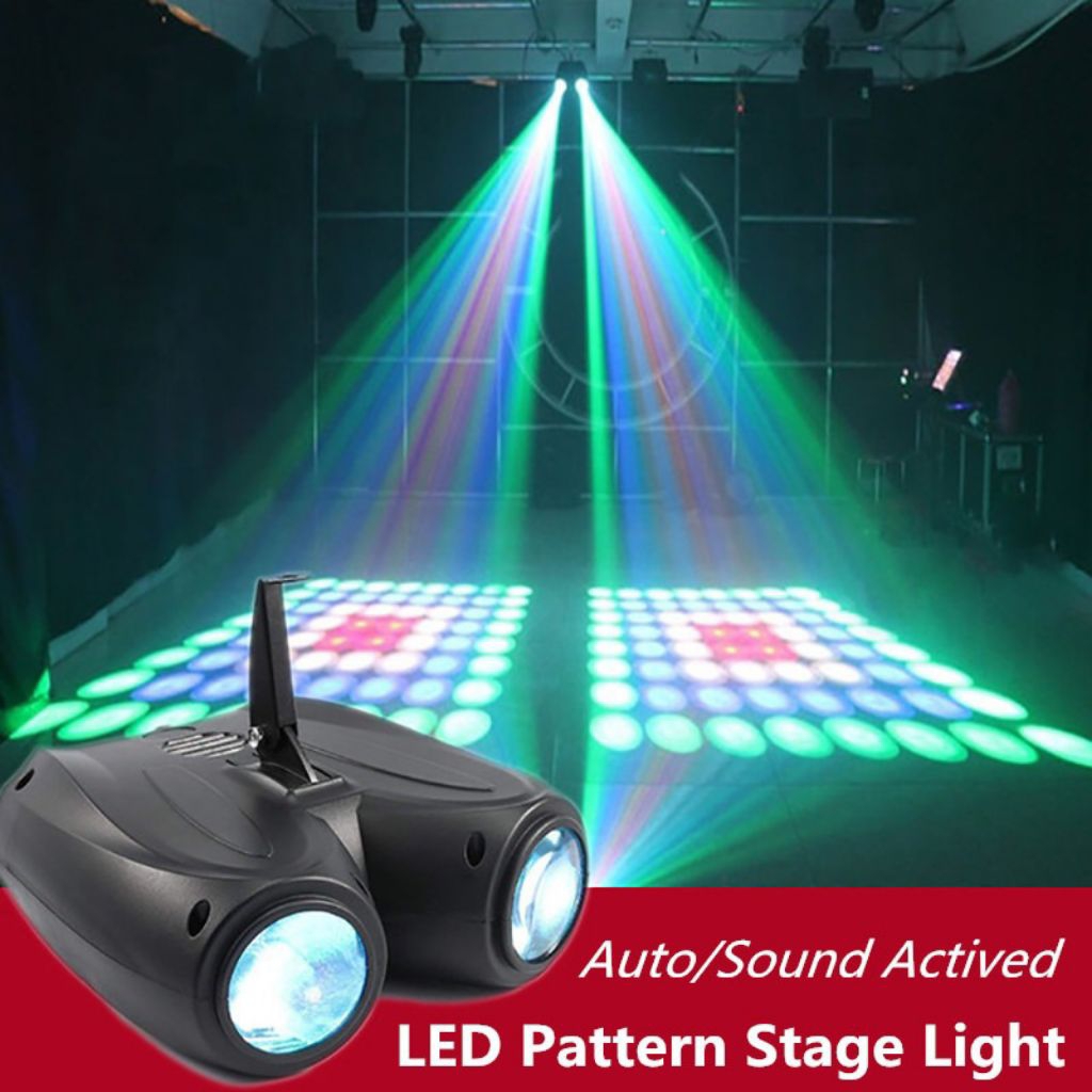 Lampu Proyektor Laser Disco Sensor Suara RGB 128 LED 20W