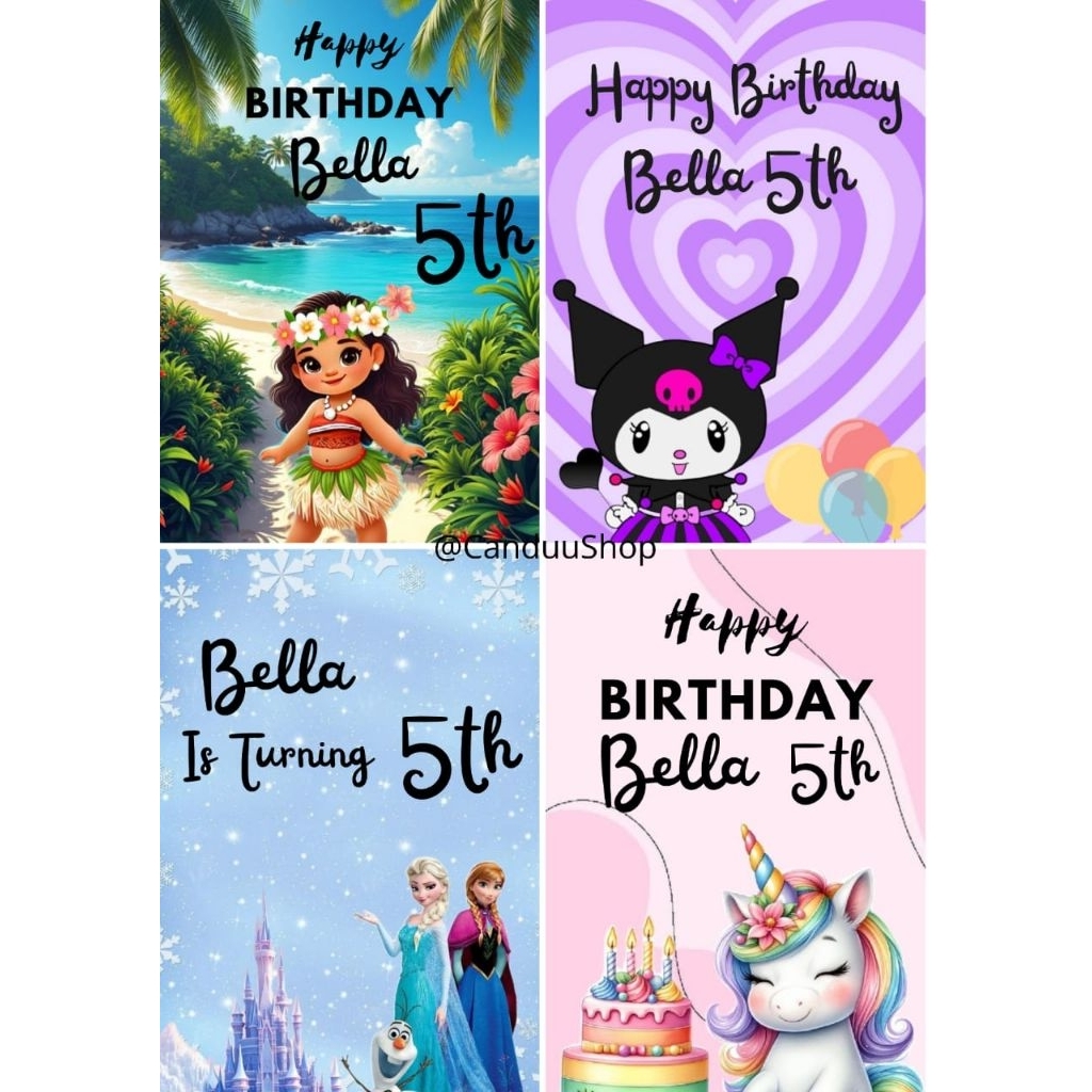 Hang Tag Souvenir Ulang Tahun Anak Hampers