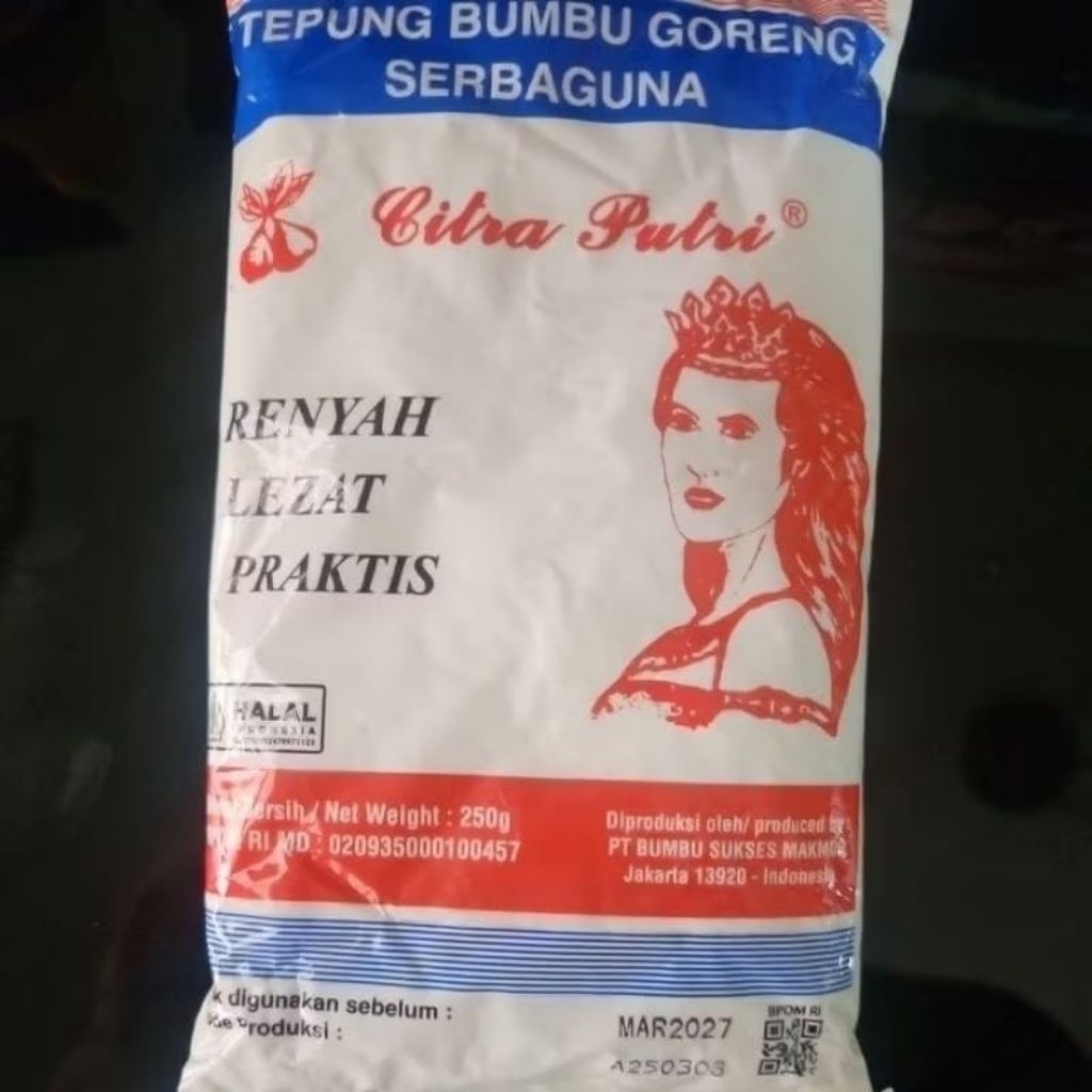 

Jaya Tepung Bumbu Goreng Serbaguna Citra Putri 250gr