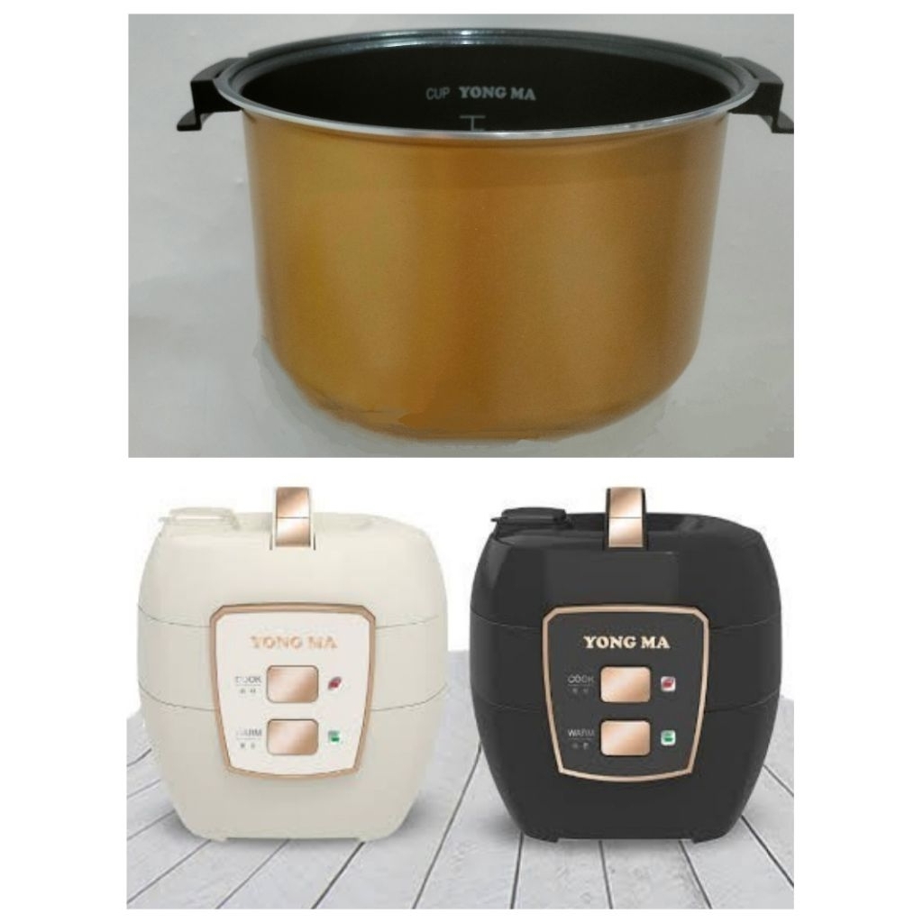 (PANCI SAJA) Innerpot Panci Gold Ceramic ORI (Pakai Wing) Yongma Untuk Magic Com Yongma SMC 0013