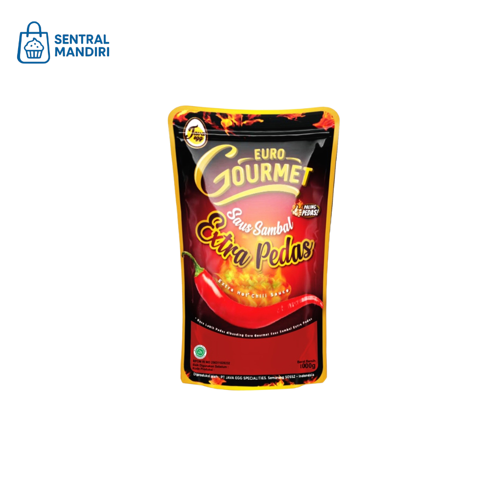 

Euro Gourmet Saus Sambal Extra Pedas 1 Kg, Original