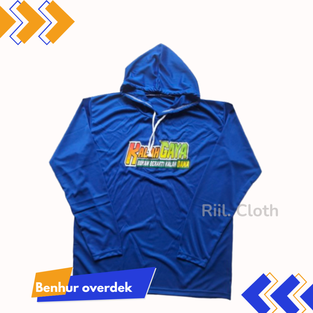 Kaos Sawah Kupluk Basahan Kerja Proyek Sablon Warna Lengan Panjang