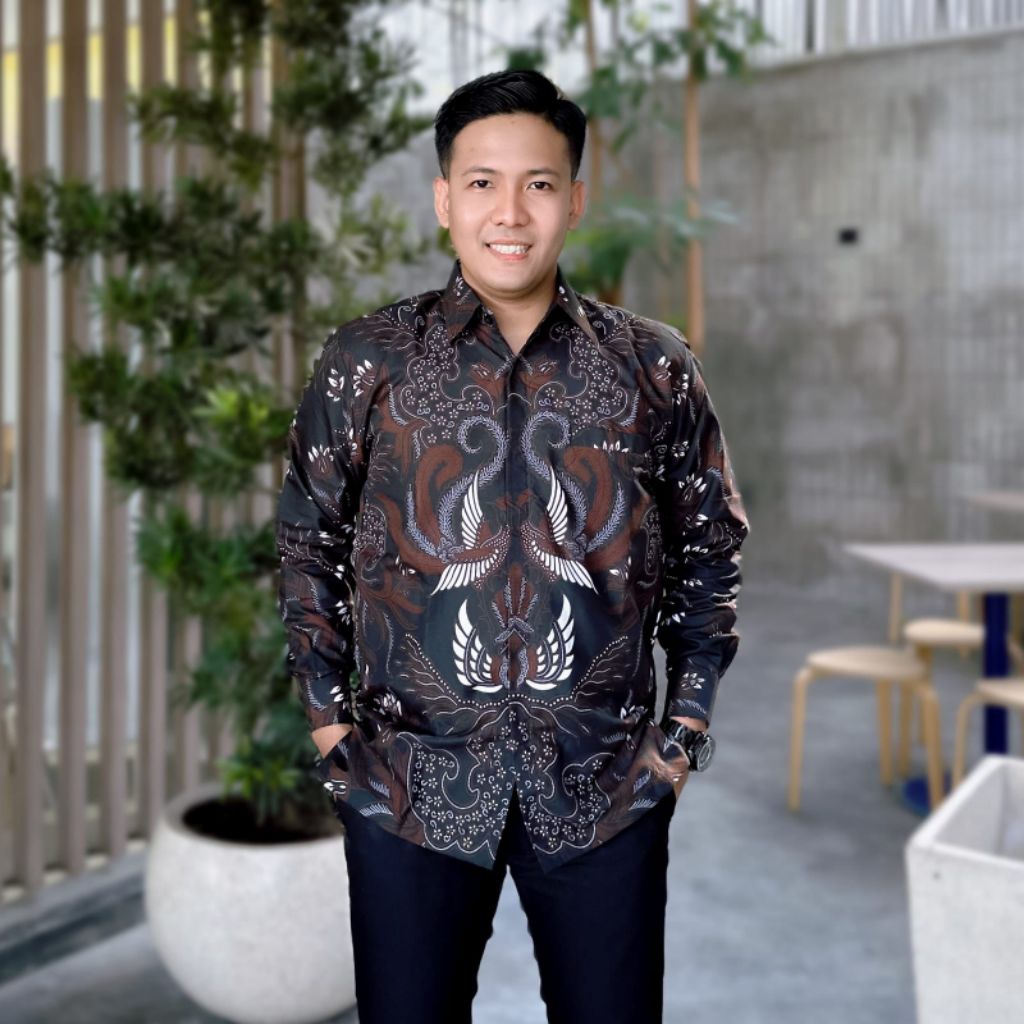 Batik Medan kemeja batik pria lengan panjang full furing