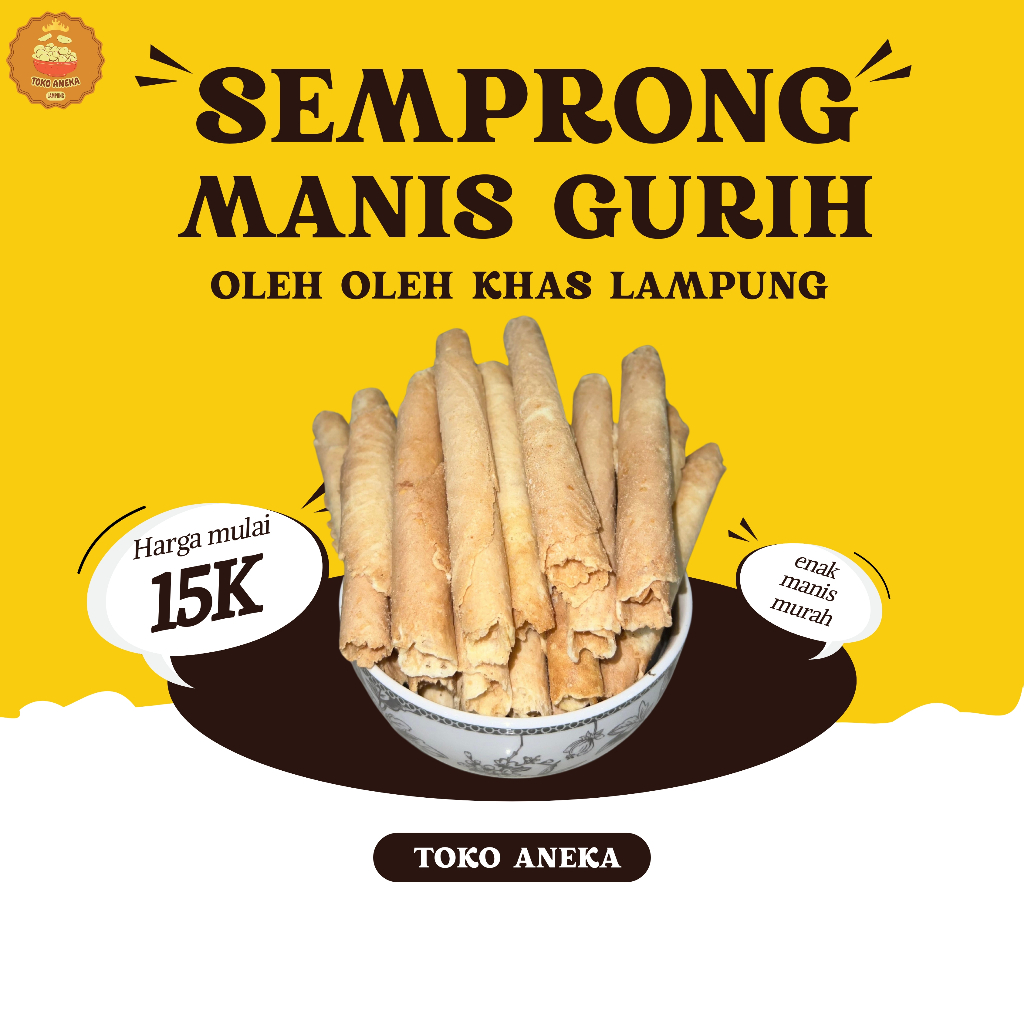 

[TOKO ANEKA] SEMPRONG OLEH OLEH KHAS LAMPUNG TERMURAH