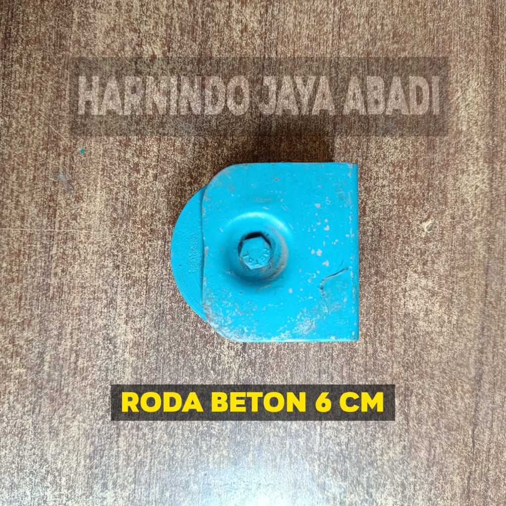Roda Beton 6cm / Roda Pagar Beton 6cm / Roda Pagar untuk Rel Besi