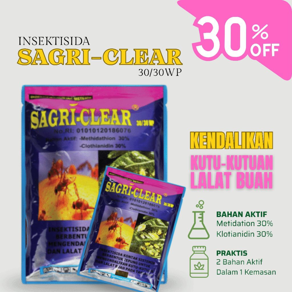 Insektisida SAGRI-CLEAR | Basmi Semua Jenis Hama Kutu-Kutuan
