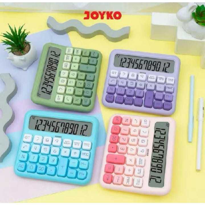 

Calculator Kalkulator Joyko CC-63DCO 12 Digits Check & Correct / RAINBOW CAKE COLORS