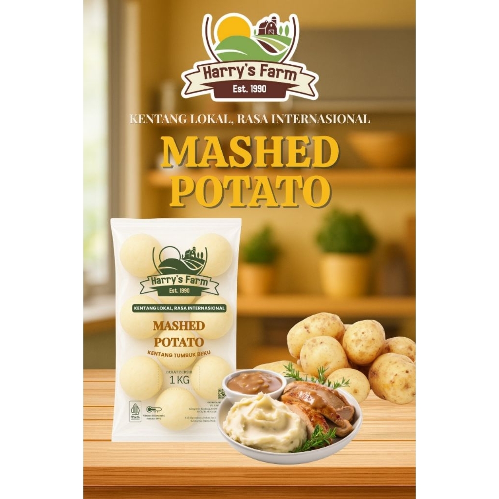 

Mashed Potato | Kentang Tumbuk 500 gr