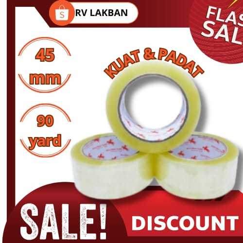 

Ksatria Tape Lakban - Isolasi packing 45 mm dan 48 mm