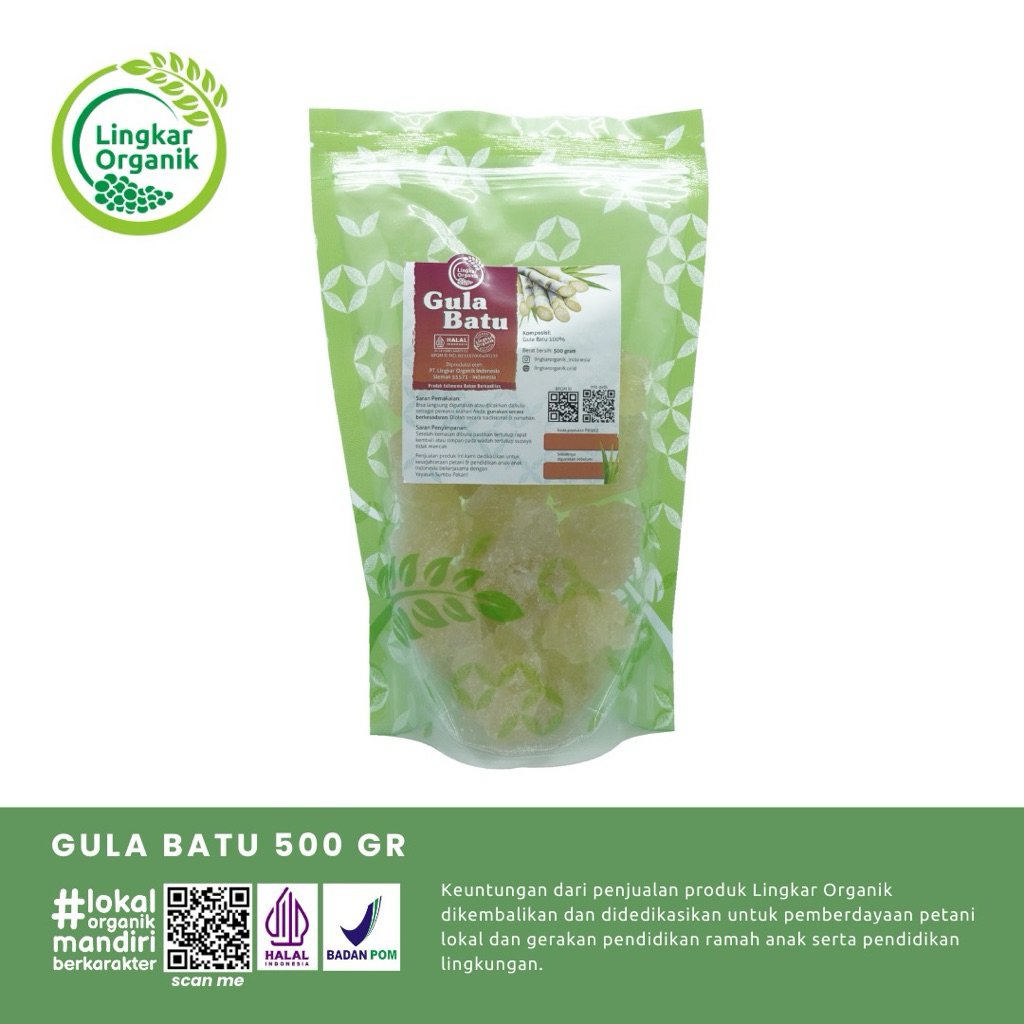 

LINGKAR ORGANIK - GULA BATU 500g