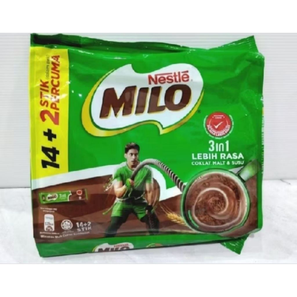 

MILO 3IN1 14+2STIK 24PEK
