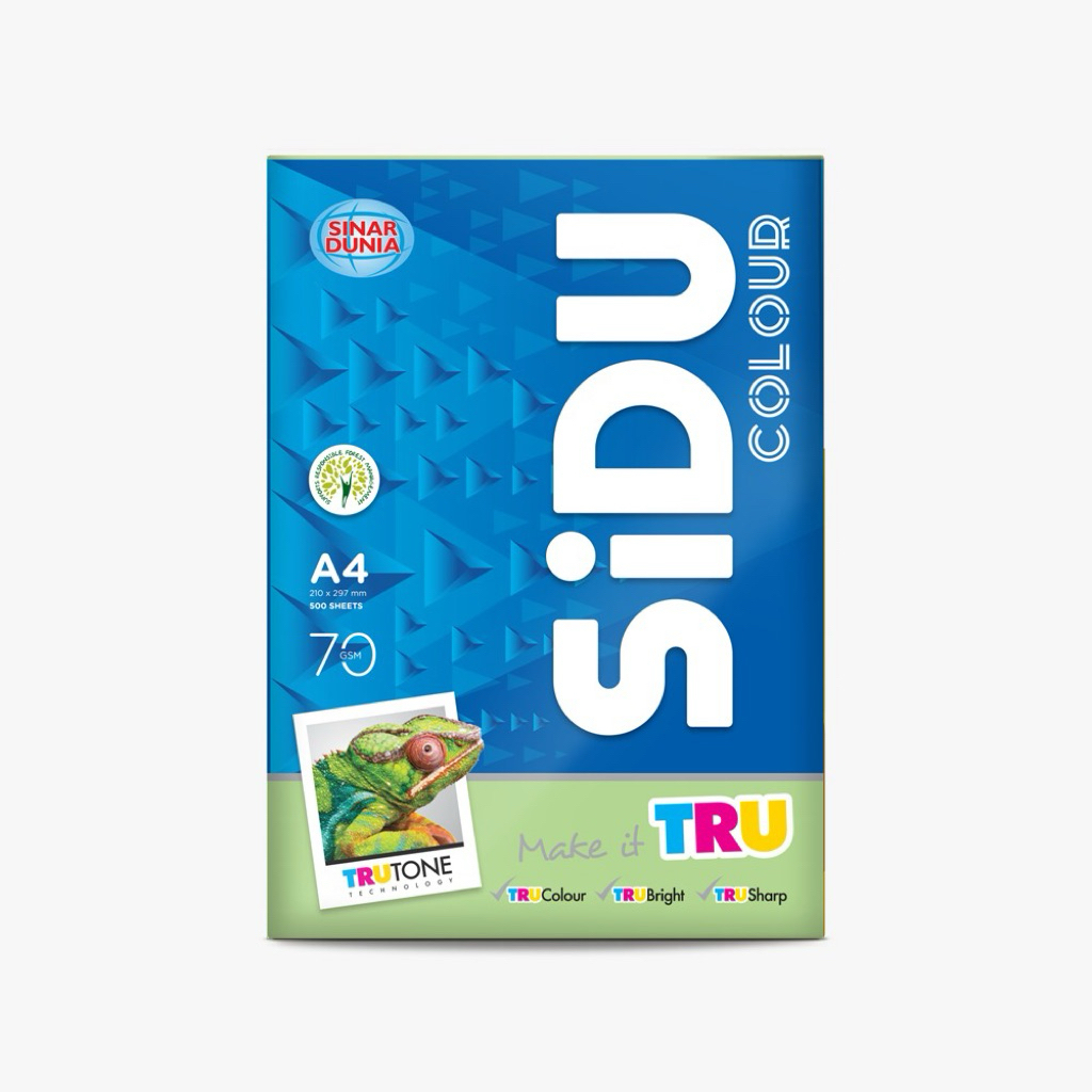 

(1 RIM) SIDU KERTAS HVS A4 70gr WARNA BLUE GREEN PINK YELLOW 1 RIM / KERTAS PRINT / KERTAS FOTOCOPY