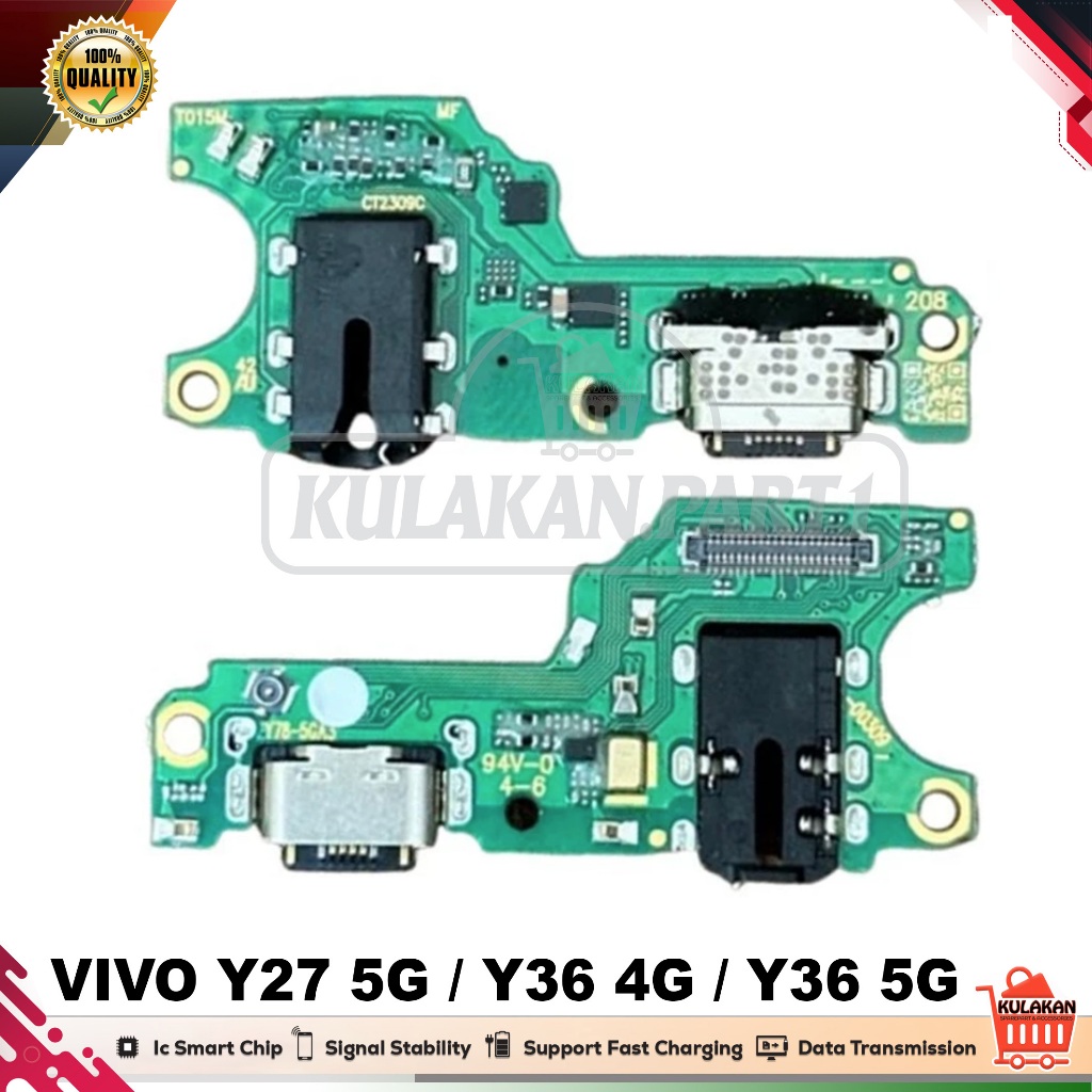 papan charger vivo Y27 5G papan cas Vivo Y36 4G / Y36 5g new ori komponen with ic