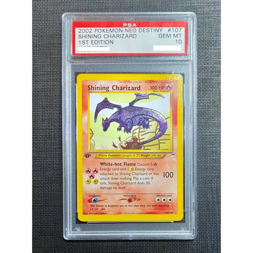 Kartu Pokemon Card - Shining Charizard 1st edition Neo Destiny PSA 10