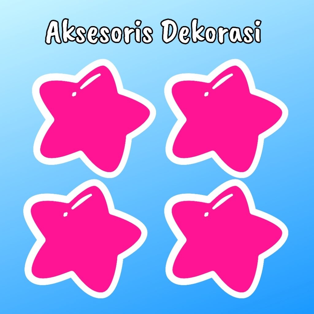 Hiasan Bintang Dekorasi Ulang Tahun Tasyakuran Aqiqah Khitan Tedak Siten