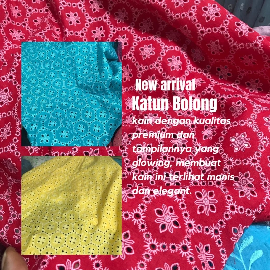 bahan katun bolong | kain katun bolong | katun bolong (harga 0,5 meter)