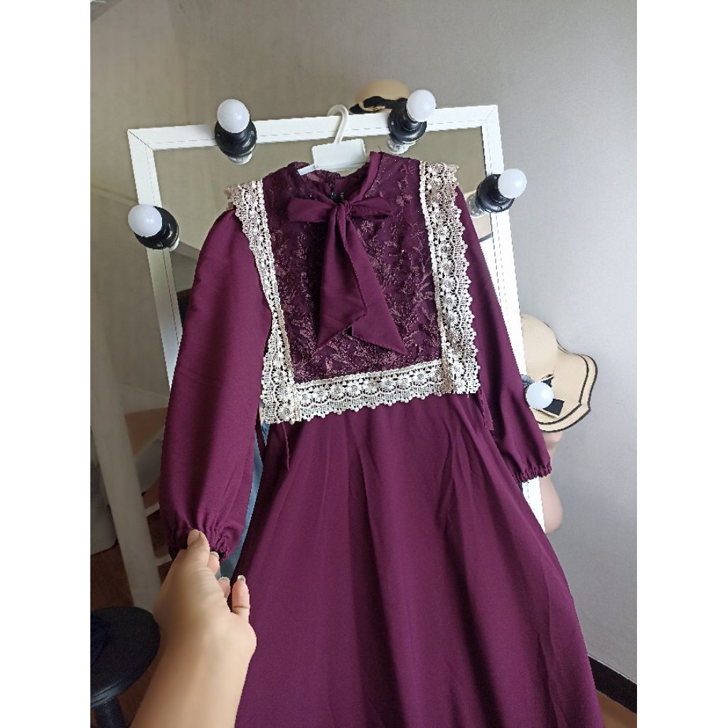 gamis / long dress / gamis brokat rompi