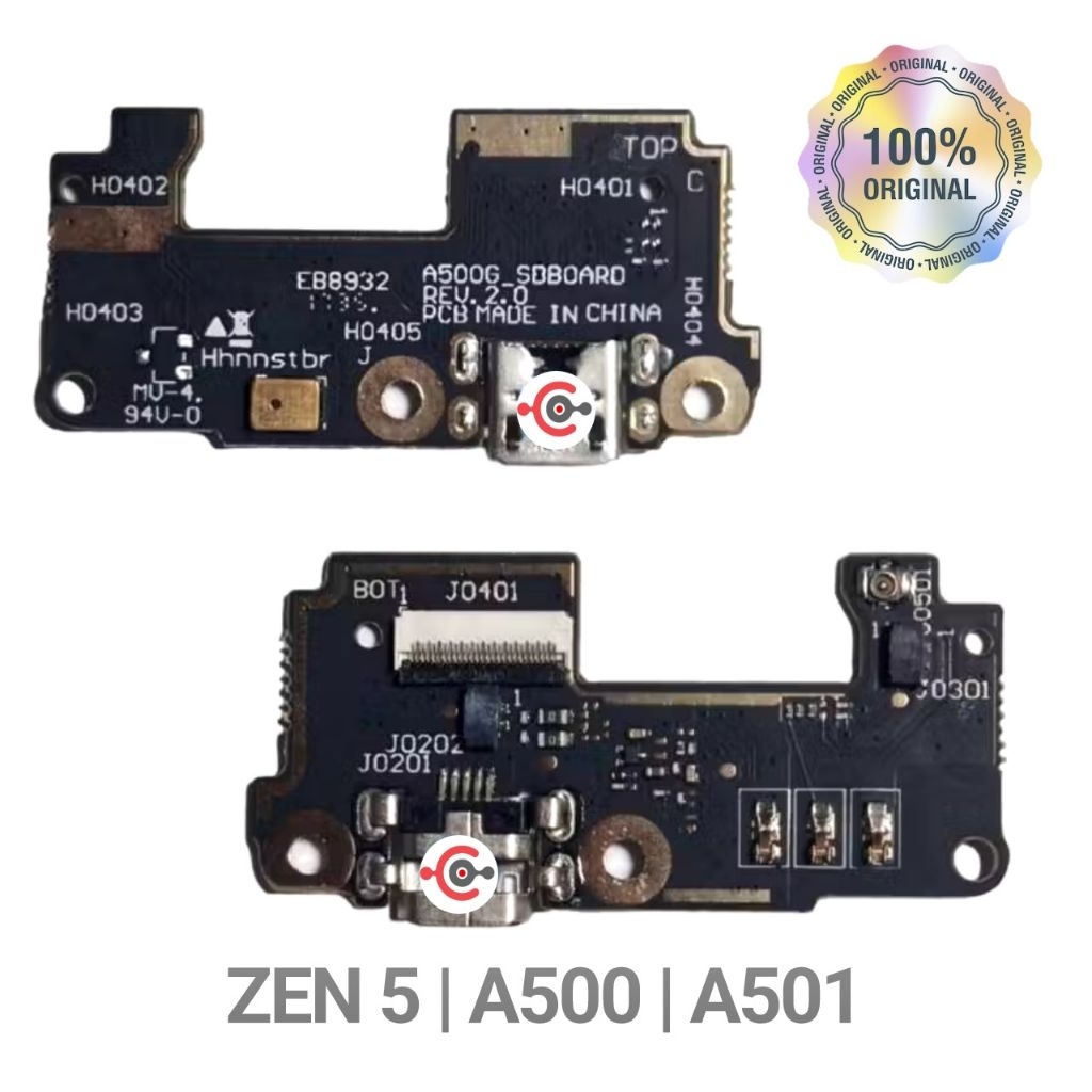 BOARD TC ASUS ZENFONE 5 | UI BOARD CAS ASUS ZENFONE 5 | A500 | A501 PCB BOARD CHARGER ORIGINAL