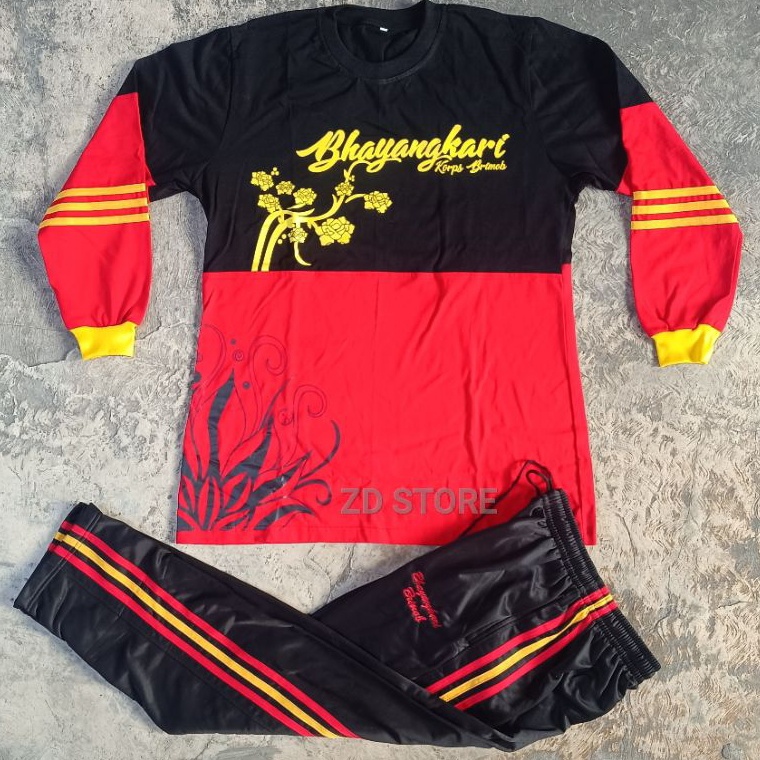 KODE T34A Baju Olahraga Bhayangkari BrimobSETELAN OLAHRAGA BHAYANGKARI BRIMOB