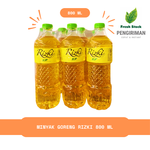 

MINYAK GORENG RIZKI 800 ML | FreshStock