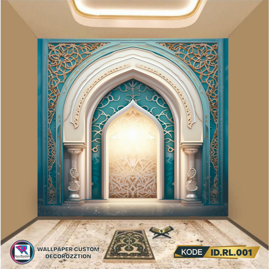 wallpaper musholla/ wallpaper custom musholla / BAHAN TEBAL SERAT JERUK
