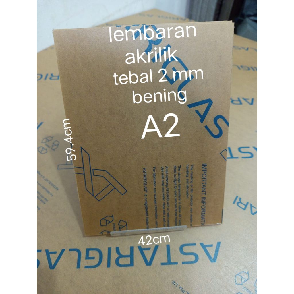 

akrilik lembaran bening A2 tebal 2mm