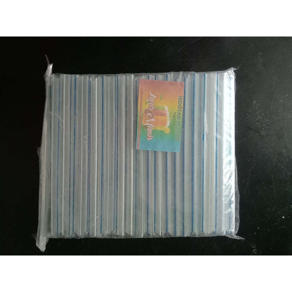 Sedotan Plastik Bening Transparan