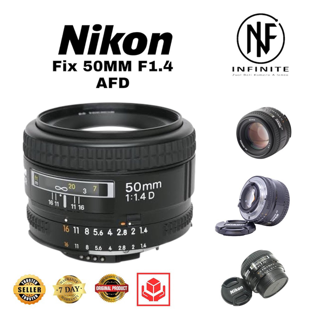 LENSA FIX NIKON AFD 50MM F1,4 - TERMURAH