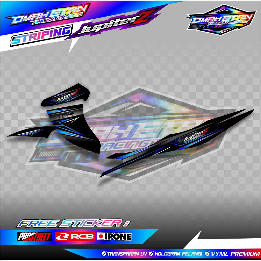 STRIPING VARIASI YAMAHA JUPITER Z BURHAN / STICKER LIST VARIASI MOTOR JUPITER Z BURHAN