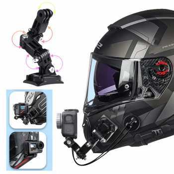 Mounting Helm Motovlog Chin Mount Helm Action Camera Gopro Di Dagu / Chin Mounting Helm