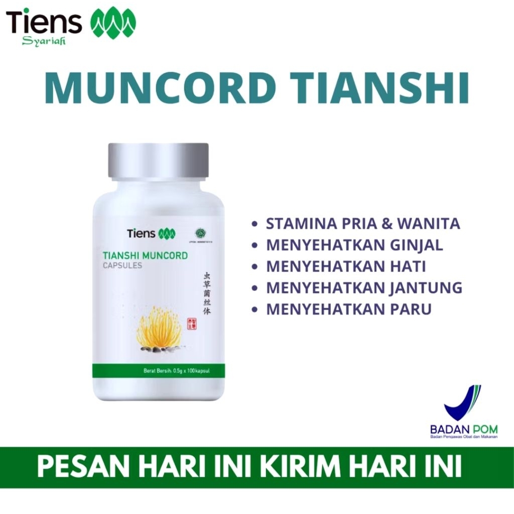 TIENS Muncord Cordyceps Suplemen Herbal Stamina Pria