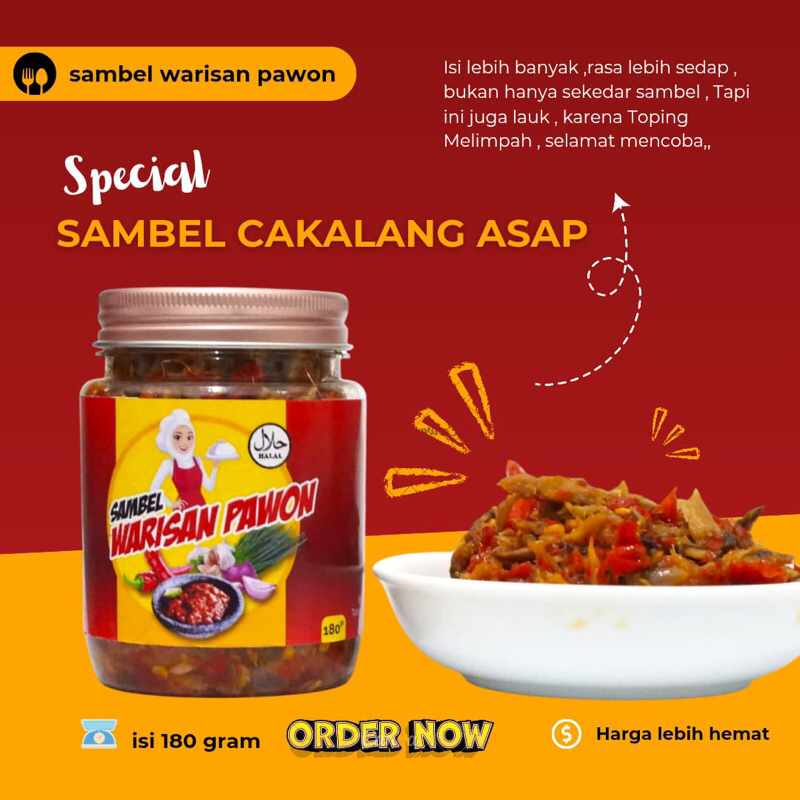 

Sambal Warisan Pawon-Sambal cakalang asap 180 gram