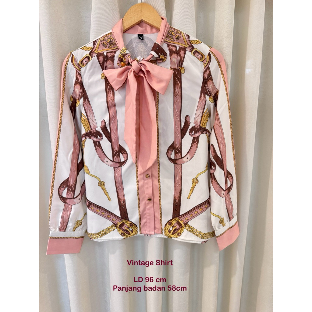 KEMEJA SILK PREMIUM MOTIF VINTAGE