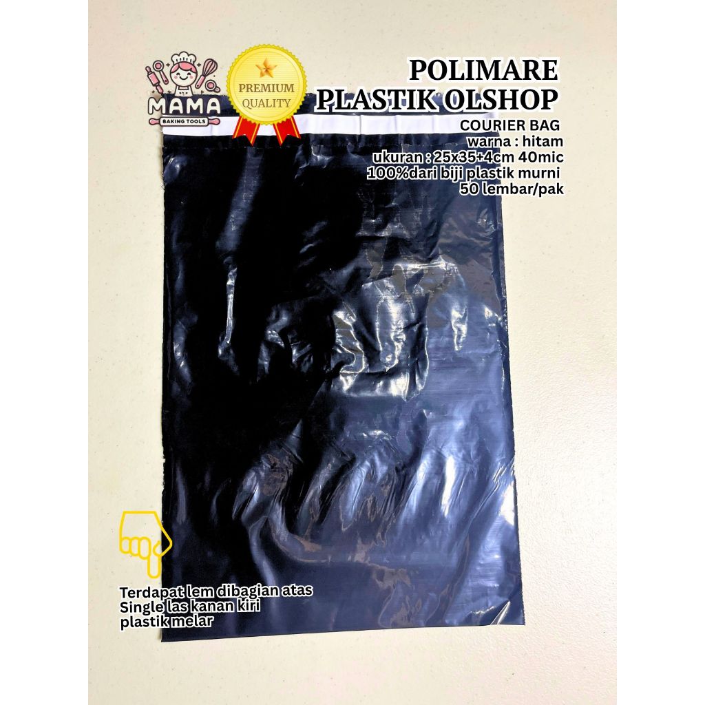 

PLASTIK OL SHOP/ PLASTIK POLIMARE OL SHOP/ KANTONG PLASTIK ONLINE SHOP 25X35+4CM [50PCS]