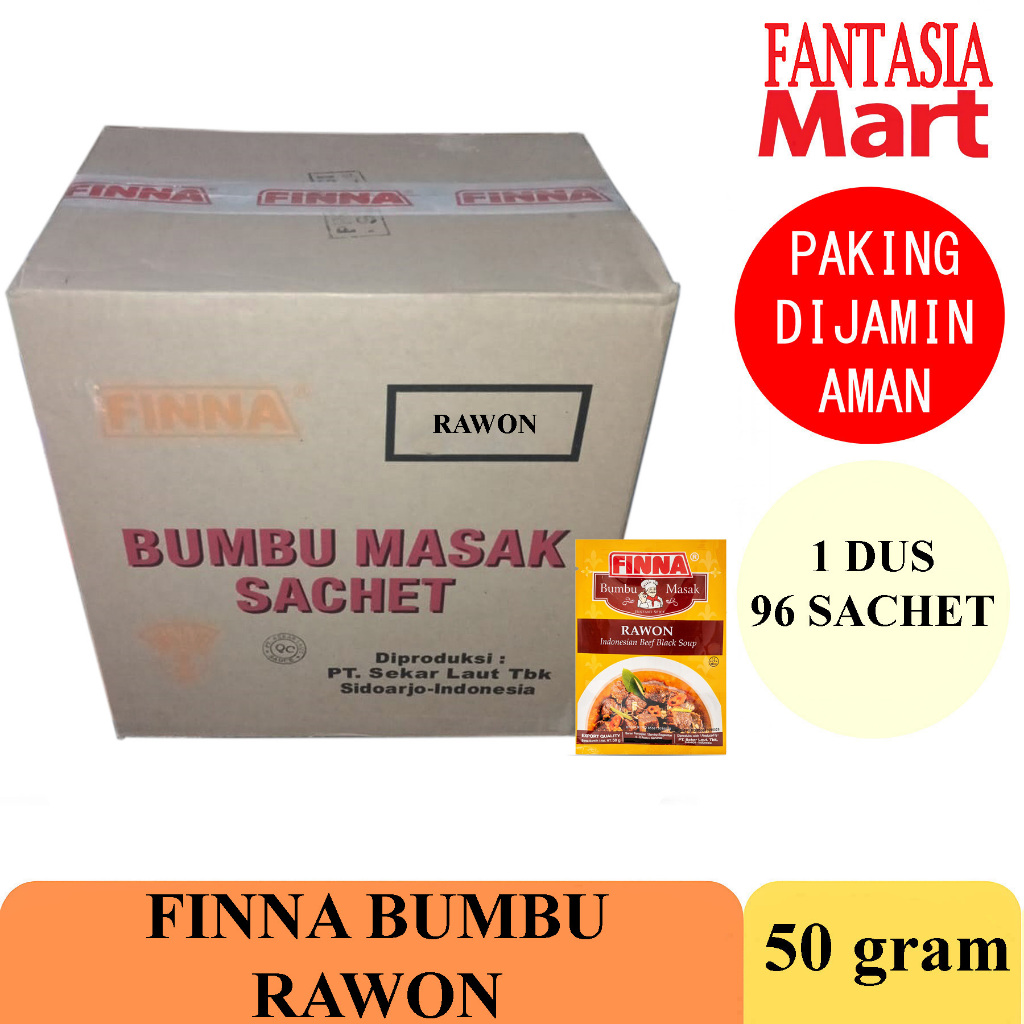 

FINNA BUMBU MASAK RAWON DUS 50 GRAM FANTASIA DENGAN PAKING AMAN