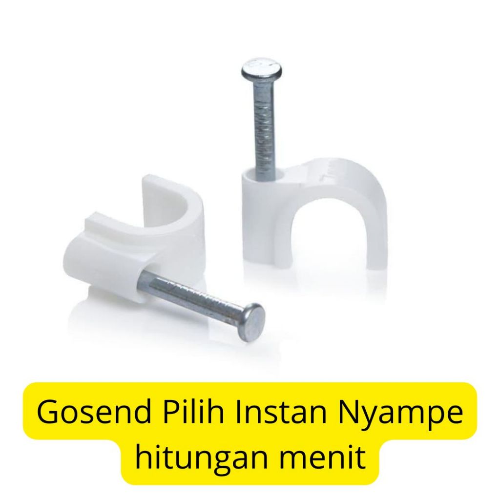 Jual Klem Pipa Listrik Klem Kabel Klem Paku Beton Ukuran 6mm