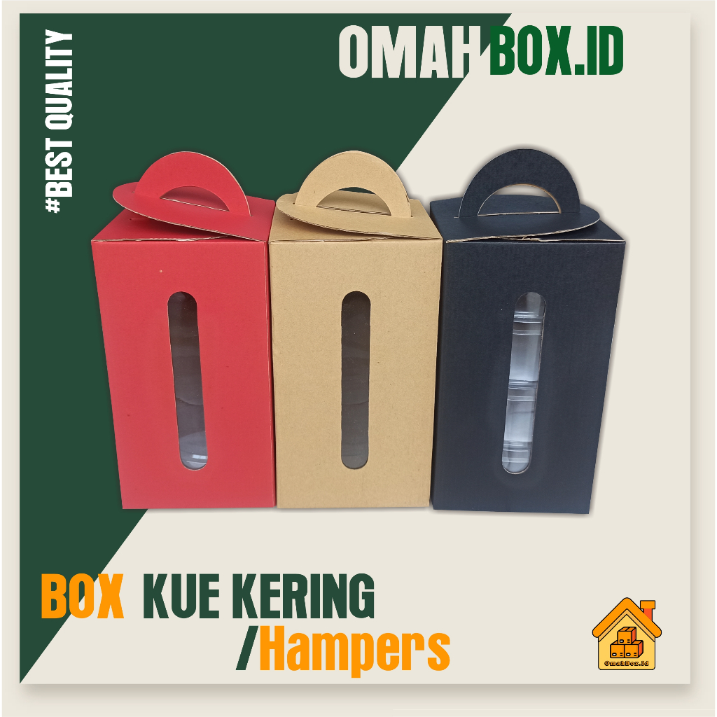 

Box Hampers/jinjing 14x14x26 cm E FLUTE | Kuker Jinjing isi 4 500gram | kardus kuker | kardus toples | kardus hampers | kardus jinjing | kardus kue