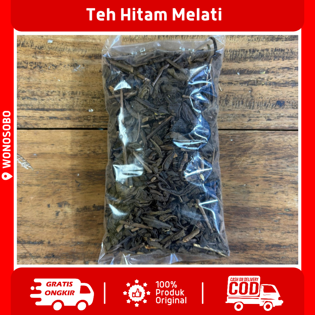 

Teh Hitam Melati Jasmine Black Tea Teh Tambi Wonosobo Paket Hemat Berat 250 g