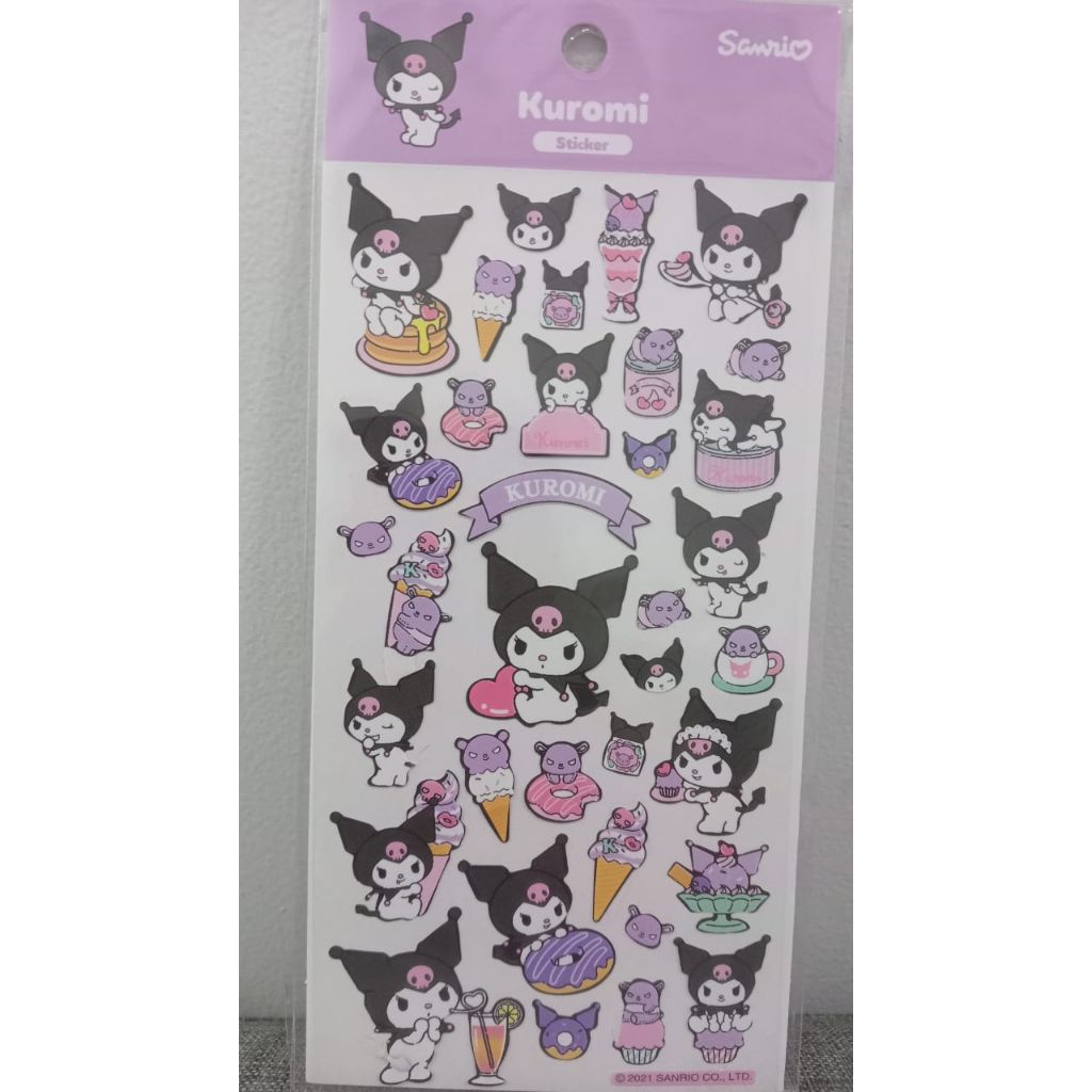 

Korea Sticker KR-SR-SK-04 Sanrio Character Kuromi Sticker Gambar Tempel 15 x 8 cm Stiker Lucu
