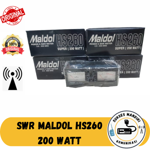 POWER METER SWR HS260 200 WATT MALDOL SWR METER MALDOL